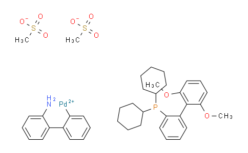 Methanesulfonate(2-dicyclohexylphosphino-2',6'-dimethoxybiphenyl)(2'-amino-1,1'-biphenyl-2-YL)palladium(II)
(sphos PD g3)