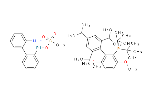 SC124987 | 1536473-72-9 | Methanesulfonato(2-DI-t-butylphosphino-3,6-dimethoxy-2'-4' -6'-tri-I-propyl-1,1'-bipheny)(2'-amino-1,1'-biphenyl-2-YL)palladium(II)
(tbubrettphos PD g3)