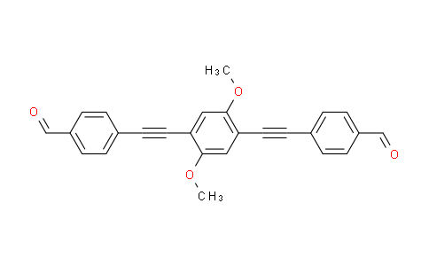 Benzaldehyde, 4,4'-[(2,5-dimethoxy-1,4-phenylene)DI-2,1-ethynediyl]bis-