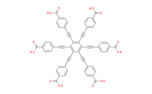 Benzoic acid, 4,4',4'',4''',4'''',4'''''-(1,2,3,4,5,6-benzenehexaylhexa-2,1-ethynediyl)hexakis-