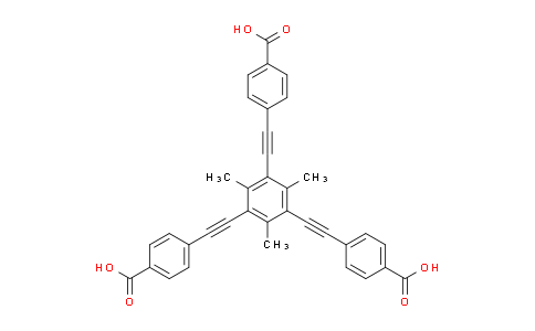 Benzoic acid, 4,4',4''-[(2,4,6-trimethyl-1,3,5-benzenetriyl)tri-2,1-ethynediyl]tris-