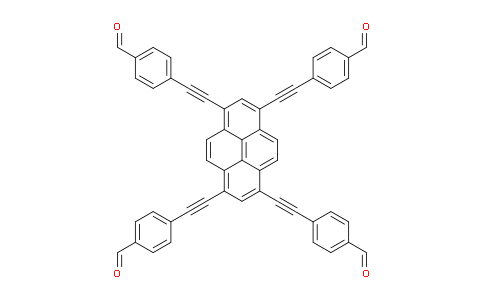 SC125386 | 2438216-59-0 | 4,4',4'',4'''-(Pyrene-1,3,6,8-tetrayltetrakis(ethyne-2,1-diyl))tetrabenzaldehyde