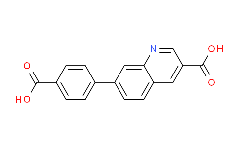 7-(4-Carboxyphenyl)quinoline-3-carboxylic acid