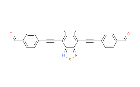 SC125458 | 2460375-95-3 | 4-[2-[5,6-Difluoro-4-[2-(4-formylphenyl)ethynyl]-2,1,3-benzothiadiazol-7-YL]ethynyl]benzaldehyde
