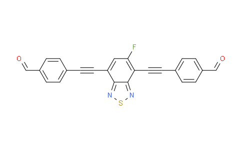 4,4'-((5-Fluorobenzo[C][1,2,5]thiadiazole-4,7-diyl)bis(ethyne-2,1-diyl))dibenzaldehyde