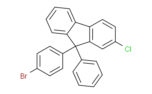9H-Fluorene, 9-(4-bromophenyl)-2-chloro-9-phenyl-
