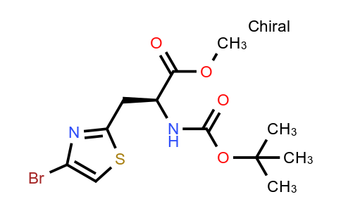(S)-2-(BOC-氨基)-3-(4-溴-2-噻唑基)丙酸甲酯