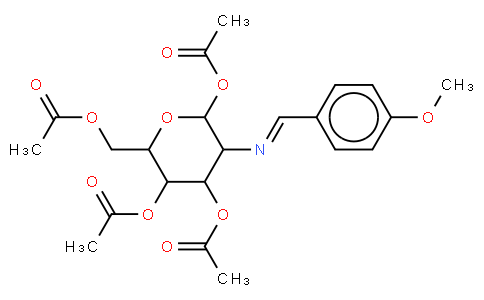 2-(4-Methoxybenzylidene)imino-2-deoxy-1,3,4,6-Tetra-O-acetyl-β-D-glucopyranose