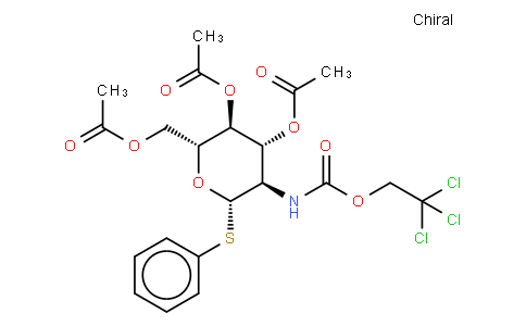 苯基3,4,6-三-氧-乙酰基-2-脱氧-1-硫代-2-(2,2,2-三氯乙氧基甲酰胺基)-β-D-吡喃葡萄糖苷