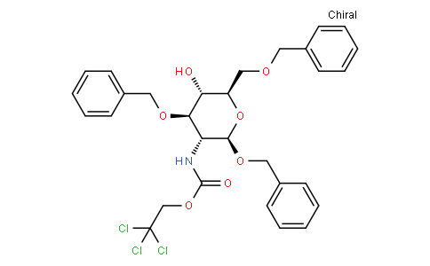 Phenylmethyl 2-deoxy-3,6-bis-O-(phenylmethyl)-2-[[(2,2,2-trichloroethoxy)carbonyl]amino]-β-D-glucopyranoside