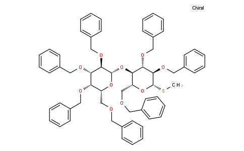 Methyl 2,3,4,6-tetra-O-benzyl-β-D-galactopyranosyl-(1→4)-2,3,6-tri-O-benzyl-1-thio-β-D-glucopyranoside