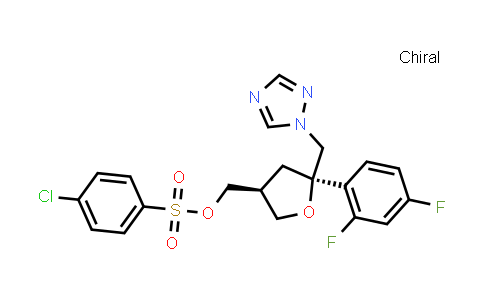 ((3S,5R)-5-((1H-1,2,4-triazol-1-yl)methyl)-5-(2,4-difluorophenyl)tetrahydrofuran-3-yl)methyl 4-chlorobenzenesulfonate