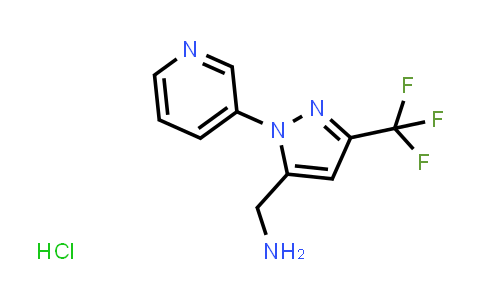 (1-(pyridin-3-yl)-3-(trifluoromethyl)-1H-pyrazol-5-yl)methanamine hydrochloride