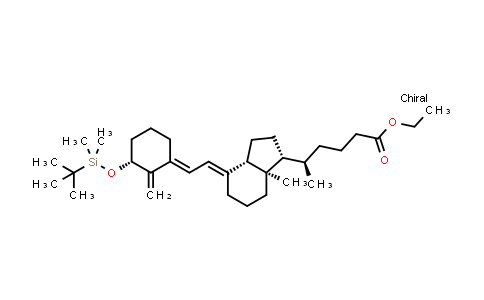 (R)-ethyl 5-((1R,3aS,7aR,E)-4-((E)-2-((R)-3-((tert-butyldimethylsilyl)oxy)-2-methylenecyclohexylidene)ethylidene)-7a-methyloctahydro-1H-inden-1-yl)hexanoate