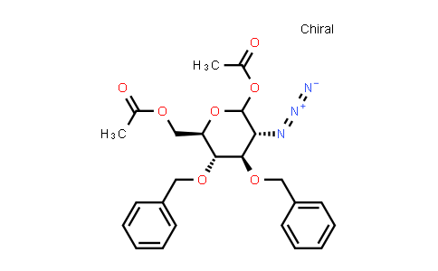 2-叠氮基-2-脱氧-3,4-二-O-(苯基甲基)-D-吡喃葡萄糖 1,6-二乙酸酯