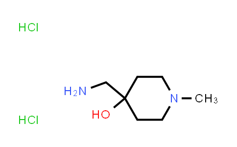 4-(aminomethyl)-1-methyl-4-Piperidinol, hydrochloride (1:2)