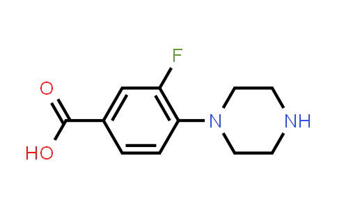 3-氟-4-(1-哌嗪基)苯甲酸