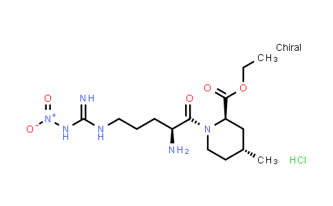 Ethyl (2R,4R)-1-(Nitroglycerine-nitro-L-arginyl)-4-methyl-piperidinecarboxylate hydrochloride