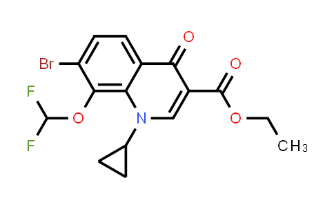 Ethyl 7-bromo-1-cyclopropyl-8-(difluoromethoxy)-4-oxo-1,4- dihydroquinoline-3-carboxylate