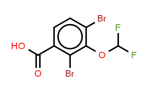 2,4-dibromo-3-(difluorometho-xy)benzoic acid