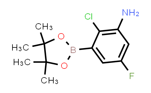 2-chloro-5-fluoro-3-(4,4,5,5-tetramethyl-1,3,2-dioxaborolan-2-yl)aniline