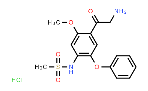 2-氨基-1-(2-甲氧基-4-甲磺酰胺基-5-苯氧基苯基)乙酮盐酸盐