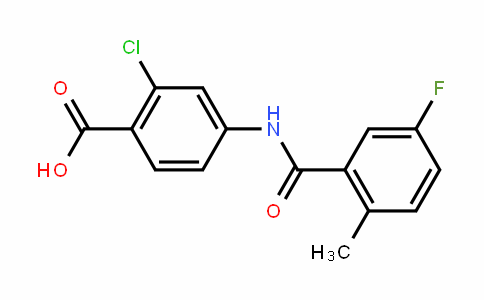2-Chloro-4-[(5-fluoro-2-methylbenzoyl)amino]-benzoic acid