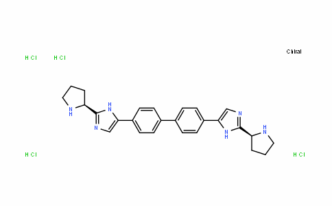 5,5'-[1,1'-联苯]-4,4'-二基双[2-(2S)-2-吡咯烷基-1H-咪唑]四盐酸盐