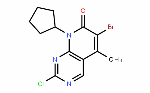 6-溴-2-氯-8-环戊基-5-甲基-吡啶并[2,3-D]嘧啶-7(8H)-酮