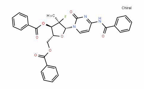 (2'R)-N-苯甲酰基-2'-脱氧-2'-氟-2'-甲基胞苷 3',5'-二苯甲酸酯 