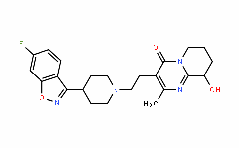 4H-​Pyrido[1,​2-​a]​pyrimidin-​4-​one, 3-​[2-​[4-​(6-​fluoro-​1,​2-​benzisoxazol-​3-​yl)​-​1-​piperidinyl]​ethyl]​-​6,​7,​8,​9-​tetrahydro-​9-​hydroxy-​2-​methyl-