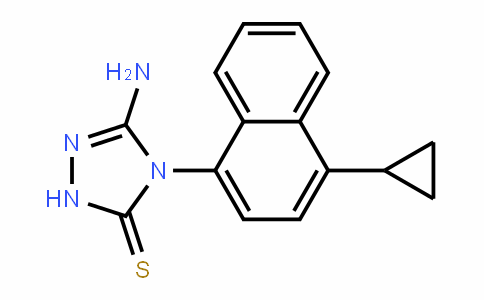 5-amino-4-(4-cyclopropyl-1-naphthalenyl)-2,4-dihydro-3H-1,2,4-Triazole-3-thione