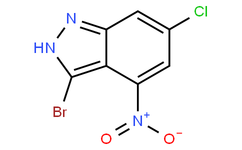 3-溴-4-硝基-6-氯吲唑