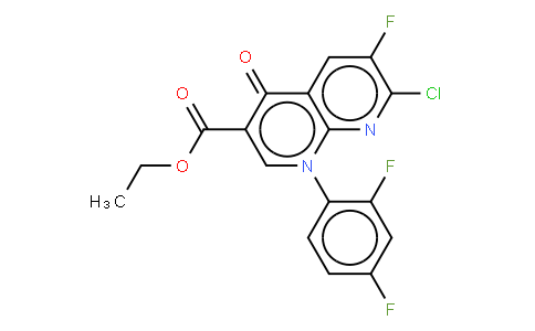 1-(2,4-二氟苯基)-7-CL-6-F-4-O-羟吡啶[2,3-B]吡啶-3-甲酸乙酯