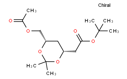 tert-Butyl (4R-cis)-6-[(acetyloxy)methyl]-2,2-dimethyl-1,3-dioxane-4-acetate