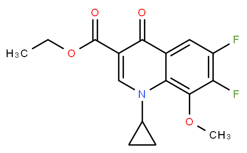 1-Cyclopropyl-6,7-difluoro-1,4-dihydro-8-methoxy-4-oxo-3-quinolinecarboxylic acid ethyl ester