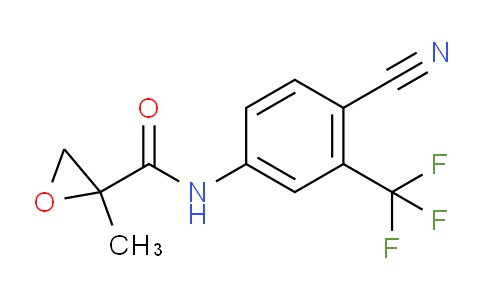 N-(4-cyano-3-(trifluoromethyl)phenyl)-2-methyloxirane-2-carboxamide