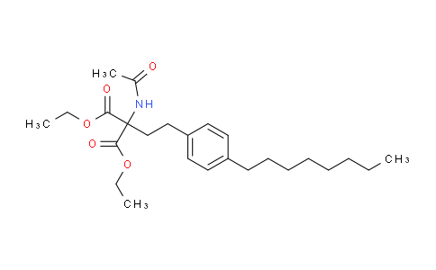 Diethyl 2-acetamido-2-(4-octylphenethyl)malonate