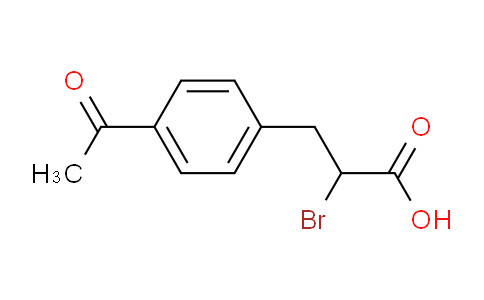 3-(4-acetylphenyl)-2-bromopropanoic acid