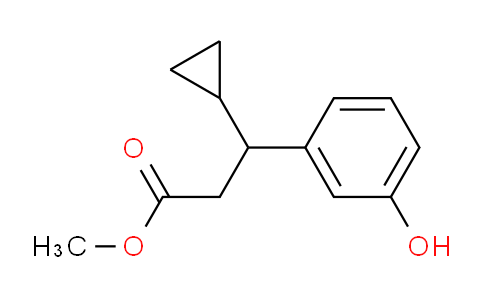 Methyl 3-Cyclopropyl-3-(3-hydroxyphenyl)propanoate