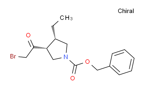 (3R,4S)-3-(2-溴乙酰基)-4-乙基-1-吡咯烷羧酸苄酯