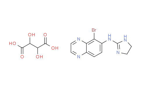 5-Bromo-N-(4,5-dihydro-1H-imidazol-2-yl)-6-quinoxalinamine tartrate