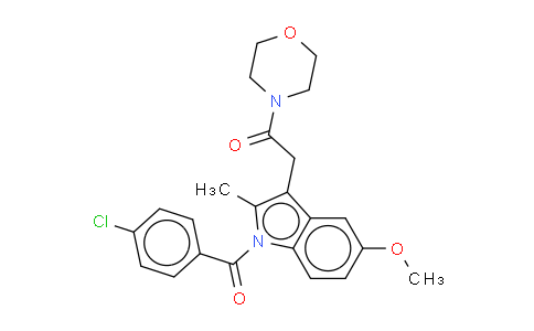 2-[1-(4-氯苯甲酰基)-5-甲氧基-2-甲基-1H-吲哚-3-基]-1-(4-吗啉基)乙酮