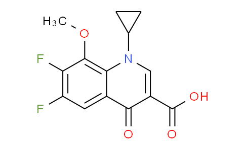 1-Cyclopropyl-6,7-difluoro-1,4-dihydro-8-methoxy-4-oxo-3-quinolinecarboxylic acid