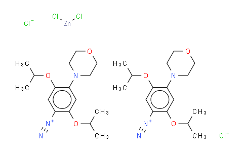 (T-4)-四氯锌酸2,5-二(1-甲基乙氧基)-4-(4-吗啉基)重氮苯盐