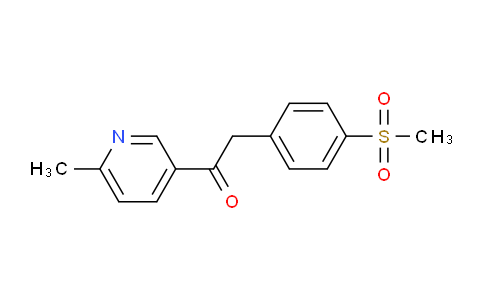 1-(6-methylpyridin-3-yl)-2-(4-(methylsulfonyl)phenyl)ethanone