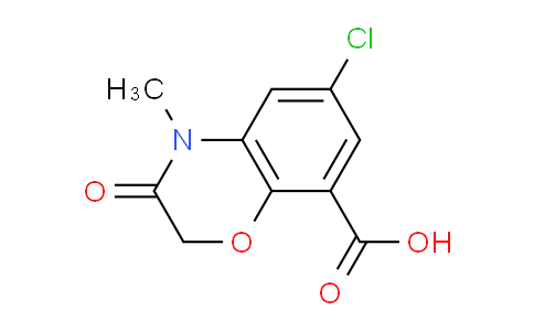 6-chloro-3,4-dihydro-4-methyl-3-oxo-2H-benzo[b][1,4]oxazine-8-carboxylic acid