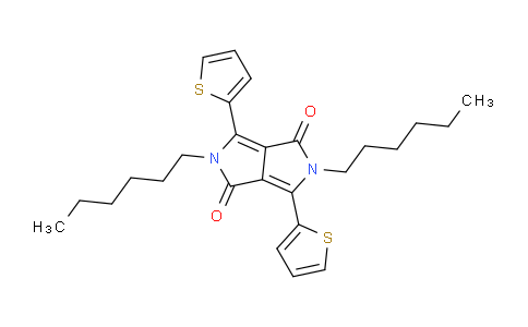 2,5-dihexyl-3,6-di(thiophen-2-yl)pyrrolo[3,4-c] pyrrole-1,4(2H,5H)-dione