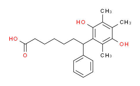 7-(2,5-Dihydroxy-3,4,6-trimethylphenyl)-7-phenylheptanoic acid