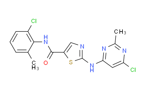 N-(2-chloro-6-methylphenyl)-2-[(6-chloro-2-methylpyrimidin-4-yl)amino]-1,3-thiazole-5-carboxamide